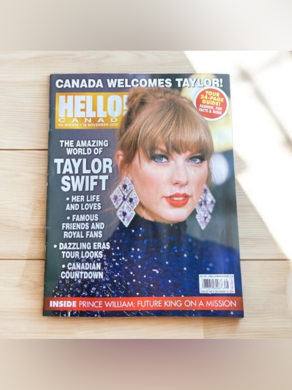 Hello Canada Magazine Featuring Taylor Swift November 2024 Eras Tour Edition Pop